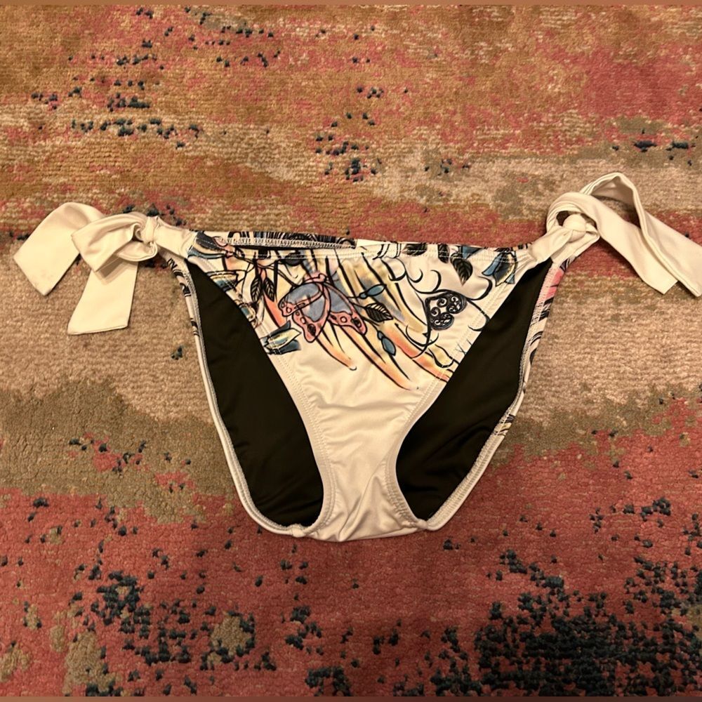 Y2K Lucky Bikini Bottom with Side Ties